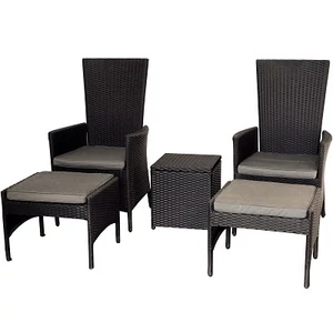 Verona kerti polyrattan (műrattan) ülőgarnitúra, alumínium vázzal, 2 személyes,