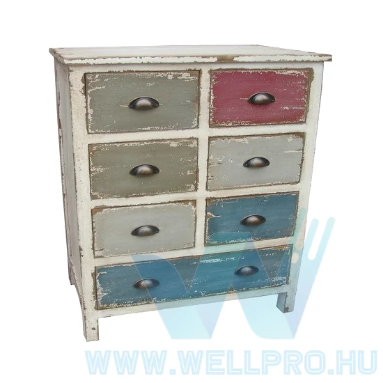 Komód vintage stílusú, 7 fiókkal - JT12B100-038