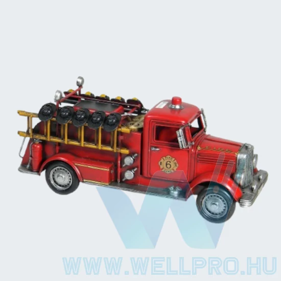 Fém tűzoltóautó AMC007