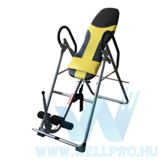WELLPRO 02QL YELLOW gravitációs gerincnyújtó pad gerincpad, összecsukható
