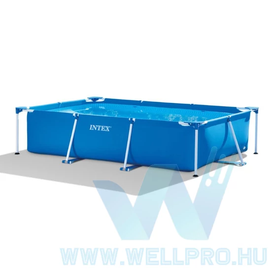 INTEX - fémvázas, szögletes medence 260x160x65cm (28271)